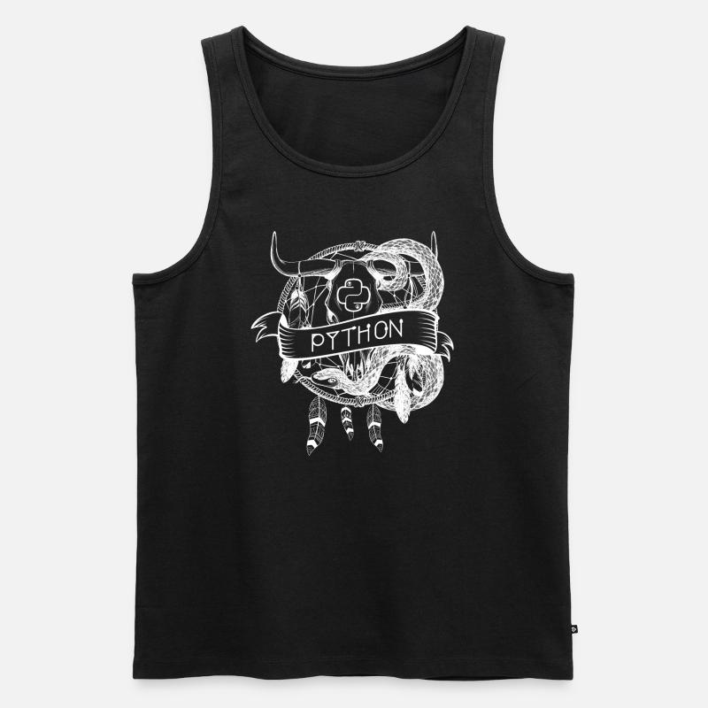 python Programmiersprache technologie - Männer Premium Bio Tank Top - Schwarz