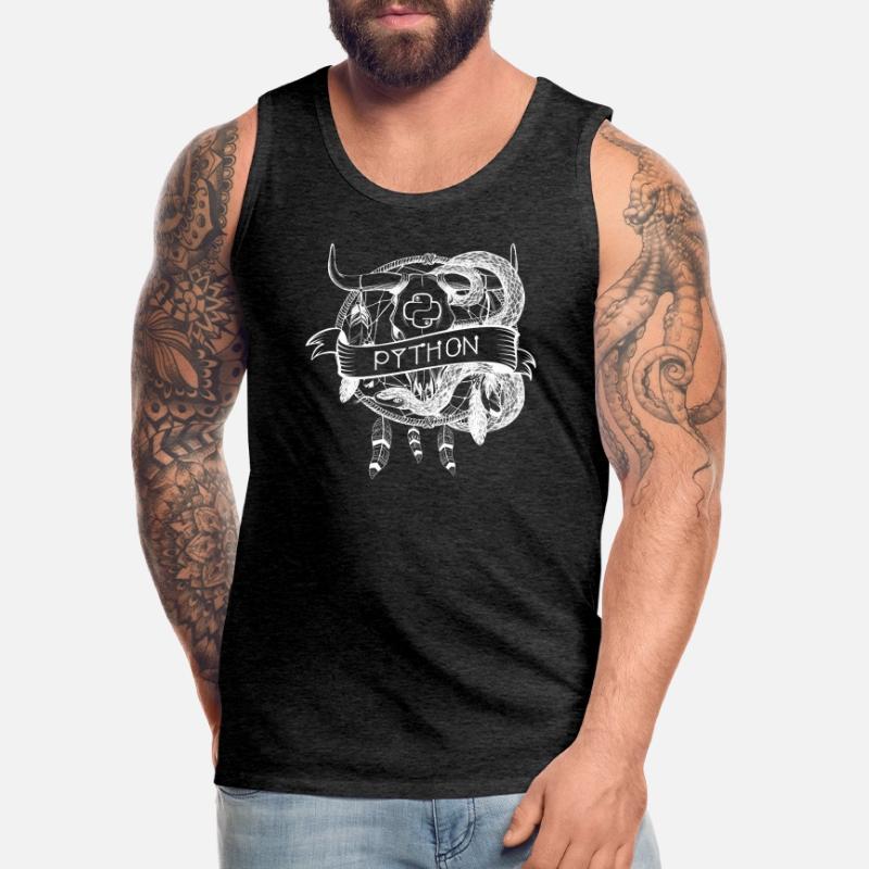 python Programmiersprache technologie Männer Premium Bio Tank Top