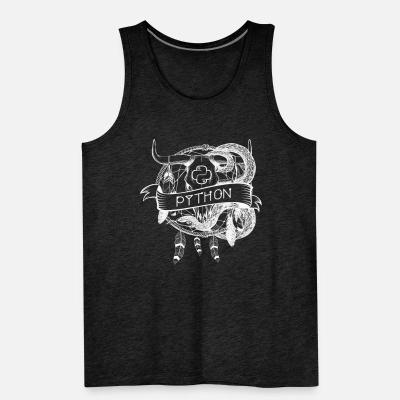 python Programmiersprache technologie Männer Premium Bio Tank Top