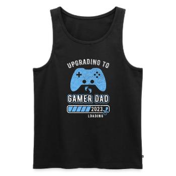 Gamer Father Offspring Baby Child Gamer Joystick - Men's Premium Organic Tank Top - black - Front - Michal (187cm)