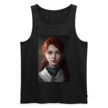 Anime Girl Anime Girl Waifu Otaku Beautiful - Débardeur bio Premium Homme - noir - Devant - AI Model Male 178 light (178cm)