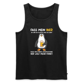 Biertrinker Bierbrauer Mallorca Urlaub Bier - Männer Premium Bio Tank Top - Schwarz - Vorne - Michal (187cm)
