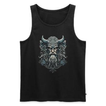 Odin Viking Dieu - Débardeur bio Premium Homme - noir - Devant - Michal (187cm)