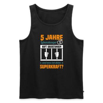 Hochzeitstag Jubiläum Verheiratet Ehe Ehemann - Männer Premium Bio Tank Top - Schwarz - Vorne - Michal (187cm)