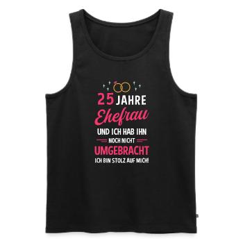 Hochzeitstag Jubiläum Verheiratet Ehe Ehefrau - Männer Premium Bio Tank Top - Schwarz - Vorne - Michal (187cm)