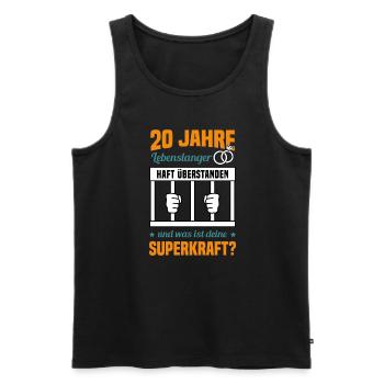 Hochzeitstag Jubiläum Verheiratet Ehe Ehemann - Männer Premium Bio Tank Top - Schwarz - Vorne - Michal (187cm)