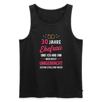 Hochzeitstag Jubiläum Verheiratet Ehe Ehefrau - Männer Premium Bio Tank Top - Schwarz - Vorne - Michal (187cm)