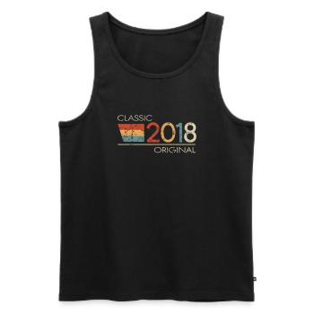 2018 Birthday Classic Original - Men's Premium Organic Tank Top - black - Front - Michal (187cm)