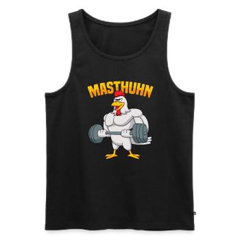 Fitness Ausdauer Muskeltraining Sport Fitness - Männer Premium Bio Tank Top - Schwarz - Vorne - AI Model Male 178 light (178cm)