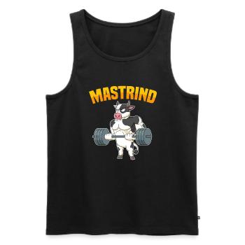 Fitness Ausdauer Muskeltraining Sport Fitness - Männer Premium Bio Tank Top - Schwarz - Vorne - AI Model Male 178 light (178cm)
