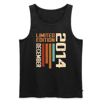December 2014 - 2014 December - Men's Premium Organic Tank Top - black - Front - Michal (187cm)