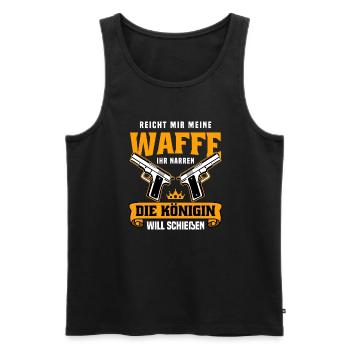 Schützenfest Schießen Schießsport Sportschütze - Männer Premium Bio Tank Top - Schwarz - Vorne - Michal (187cm)