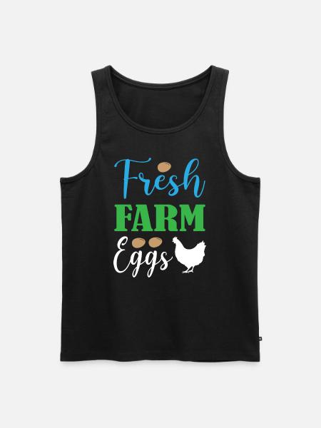 Fresh Farm Eggs - Men's Premium Organic Tank Top - black