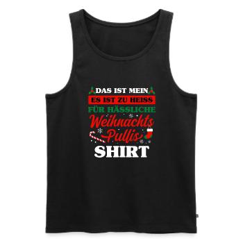Es Ist Zu Heiss Für Hässliche Weihnachts Pullis - Männer Premium Bio Tank Top - Schwarz - Vorne - AI Model Male 178 light (178cm)