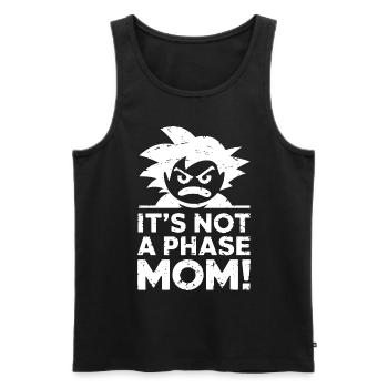 Ce n’est pas une phase maman ! Emo Goth Alternative - Débardeur bio Premium Homme - noir - Devant - AI Model Male 178 light (178cm)