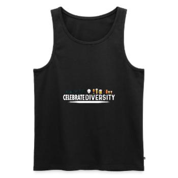 Celebrate Diversity Homebrewing Homebrew Craftbeer - Männer Premium Bio Tank Top - Schwarz - Vorne - Michal (187cm)