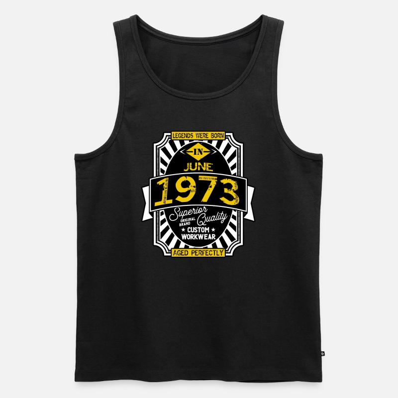 JUNI 1973 - Männer Premium Bio Tank Top - Schwarz