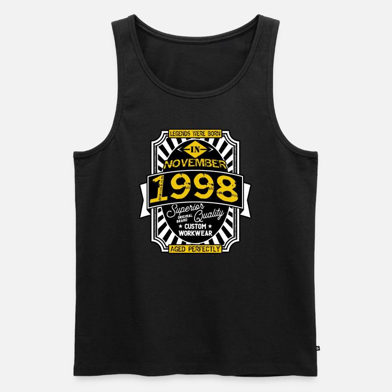 NOVEMBER 1998 - Männer Premium Bio Tank Top - Schwarz