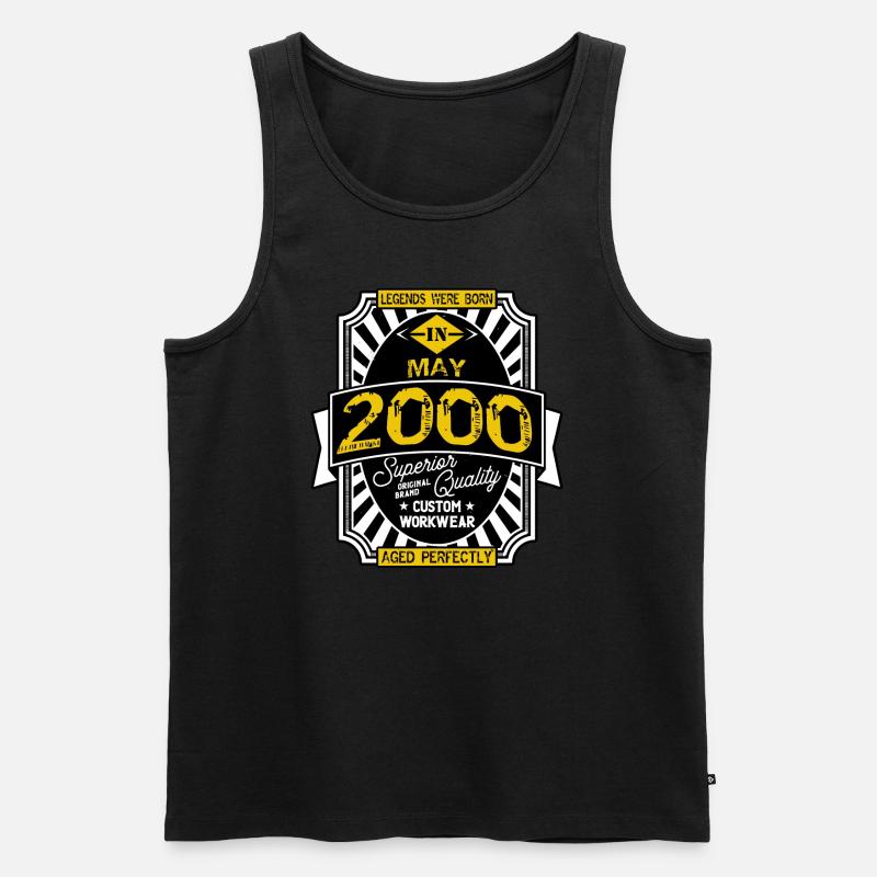 MAI 2000 - Männer Premium Bio Tank Top - Schwarz