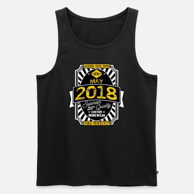 2018 MAI - Männer Premium Bio Tank Top - Schwarz