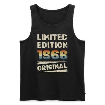 Limited Edition Birthday Party Vintage 1968 - Men's Premium Organic Tank Top - black - Front - Michal (187cm)