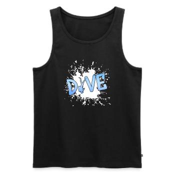 Dive Tauchen Scuba - Männer Premium Bio Tank Top - Schwarz - Vorne - Michal (187cm)
