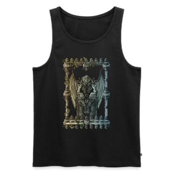Cthulhu - Men's Premium Organic Tank Top - black - Front - AI Model Male 178 light (178cm)