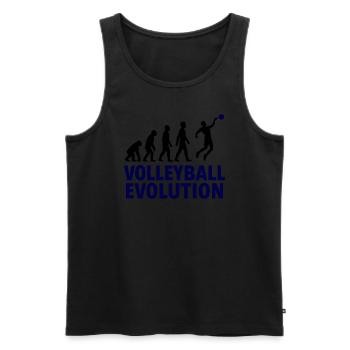 Volley-ball Evolution Smash Gift Sports - Débardeur bio Premium Homme - noir - Devant - Michal (187cm)