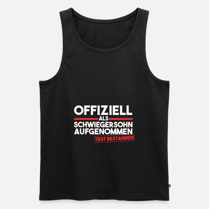 Schwiegersohn - Männer Premium Bio Tank Top - Schwarz