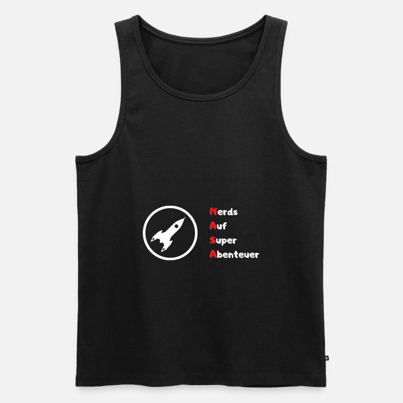 Nerds de l'aérospatiale (NASA) - Débardeur bio Premium Homme - noir