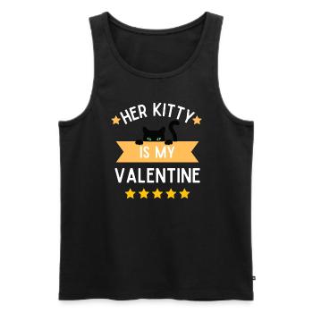 Drôle vilain mari hommes ton chat est mon - Débardeur bio Premium Homme - noir - Devant - Michal (187cm)