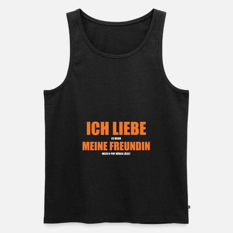 K-pop - Männer Premium Bio Tank Top - Schwarz