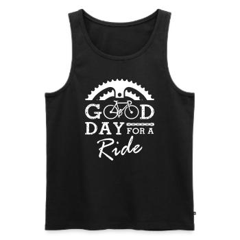 Good Day For A Ride - Männer Premium Bio Tank Top - Schwarz - Vorne - AI Model Male 178 light (178cm)