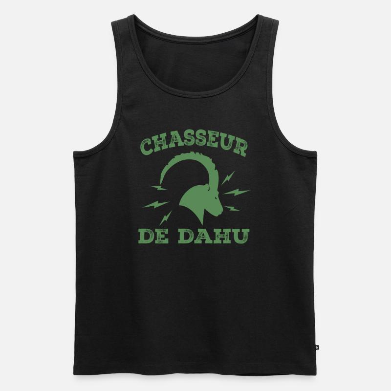 Dahu-Jäger - Männer Premium Bio Tank Top - Schwarz