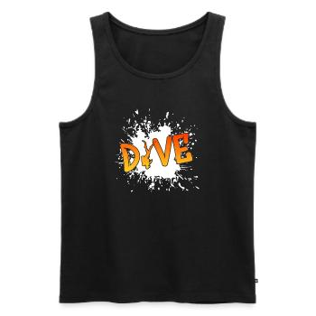 tauchen dive diving - Männer Premium Bio Tank Top - Schwarz - Vorne - Michal (187cm)