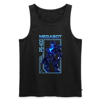 Game Console MegaBot PS-400 – Anime Shirt - Men's Premium Organic Tank Top - black - Front - Michal (187cm)
