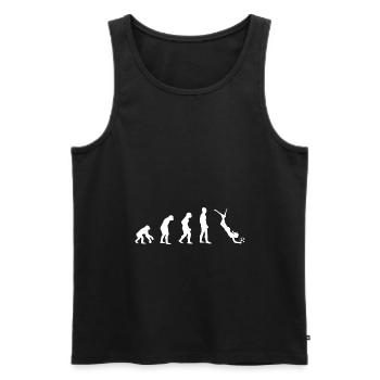 Underwater Rugby Evolution - Men's Premium Organic Tank Top - black - Front - AI Model Male 178 light (178cm)