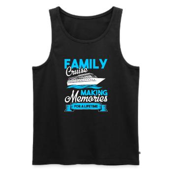 Cruise Cruise Holiday Family Cruise - Men's Premium Organic Tank Top - black - Front - Michal (187cm)