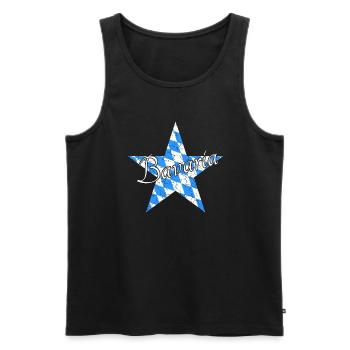 Bavaria Bayern - Männer Premium Bio Tank Top - Schwarz - Vorne - Michal (187cm)