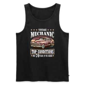 70th Birthday 1994 1995 Car Mechanic Classic Car - Men's Premium Organic Tank Top - black - Front - Michal (187cm)