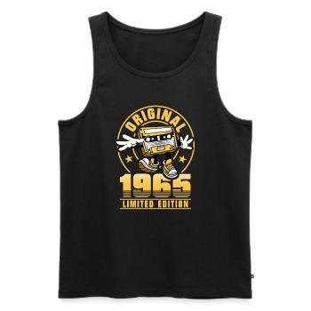 60 Jahre 60. Geburtstag Mann Frau Limited Edition - Männer Premium Bio Tank Top - Schwarz - Vorne - Michal (187cm)