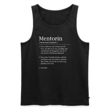Mentorin LiA Definition Lehrerin - Männer Premium Bio Tank Top - Schwarz - Vorne - AI Model Male 178 light (178cm)