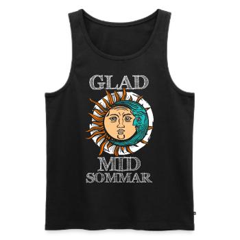 Midsommar Fest Ritual - Männer Premium Bio Tank Top - Schwarz - Vorne - AI Model Male 178 light (178cm)