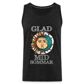 Midsommar Fest Ritual - Männer Premium Bio Tank Top - Anthrazit - Vorne - Alexander (188cm)