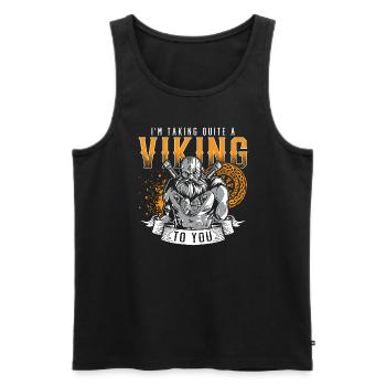 Conception de la mythologie viking nordique pour les guerriers vikings - Débardeur bio Premium Homme - noir - Devant - Michal (187cm)