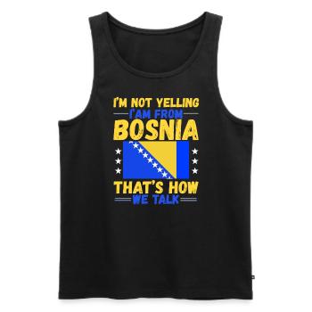 Fiers Bosniaques Bosnie-Herzégovine - Débardeur bio Premium Homme - noir - Devant - Michal (187cm)