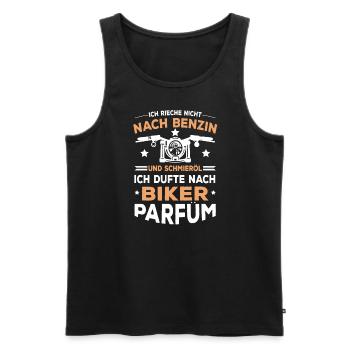 Ich Dufte Nach Biker Parfüm Biker Spruch - Männer Premium Bio Tank Top - Schwarz - Vorne - AI Model Male 178 light (178cm)
