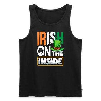 Irlandais pour un jour ivre pour une semaine Fête de la Saint-Patrick - Débardeur bio Premium Homme - noir - Devant - Michal (187cm)