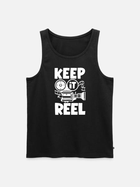 Cinéaste Keep It Reel - Débardeur bio Premium Homme - noir
