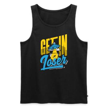 Get In Loser Science Fiction Alien - Men's Premium Organic Tank Top - black - Front - AI Model Male 178 light (178cm)